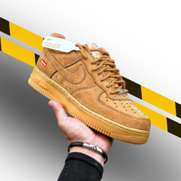 Supreme X Air Force 1 Low Wheat Flax