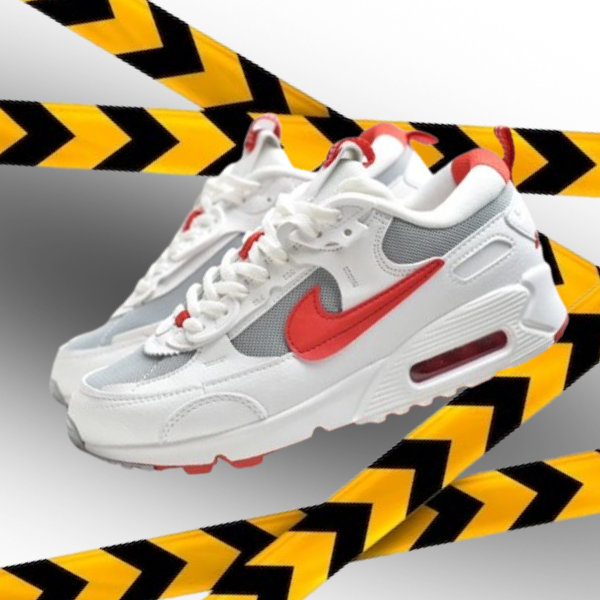 Nike Air Max 90 Futura - White Silver Red