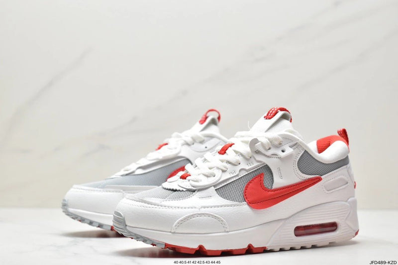 Nike Air Max 90 Futura - White Silver Red