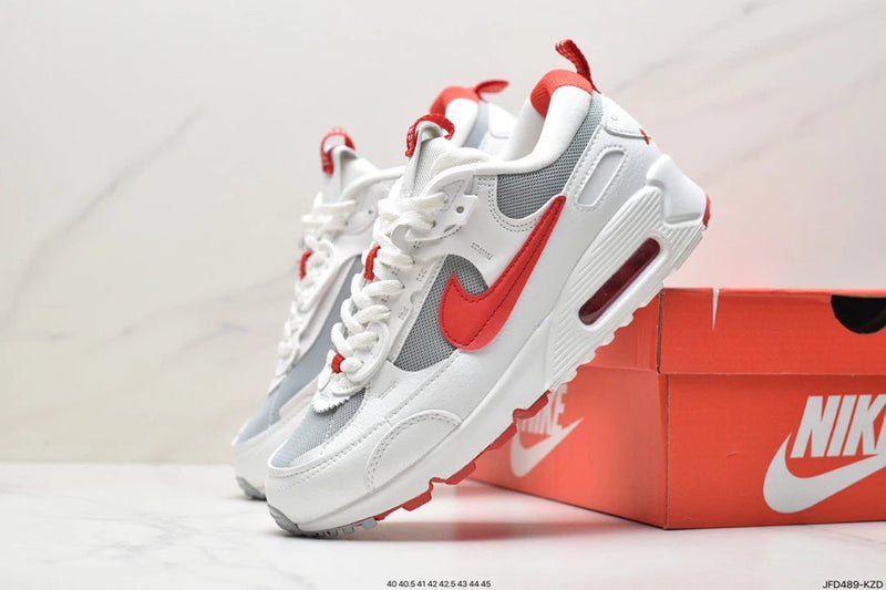 Nike Air Max 90 Futura - White Silver Red