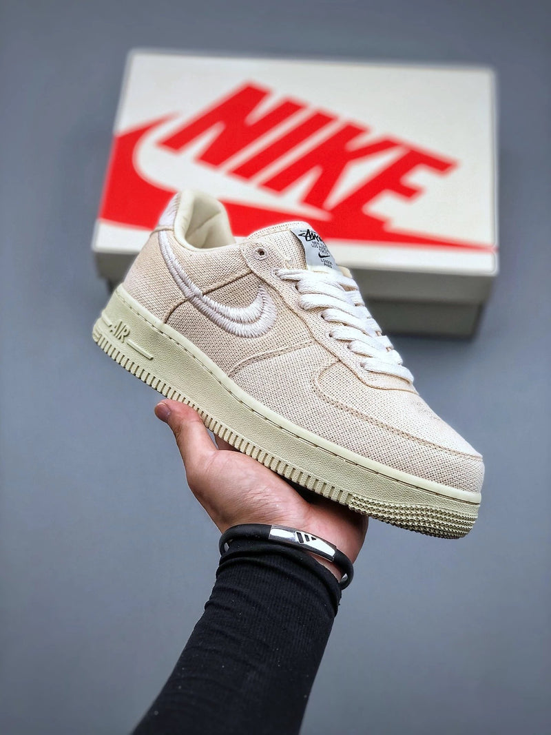 Stussy X Air Force 1 Low Triple White