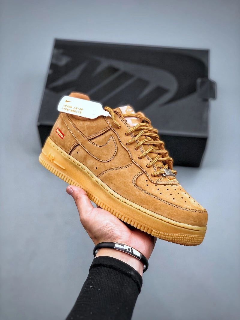 Supreme X Air Force 1 Low Wheat Flax