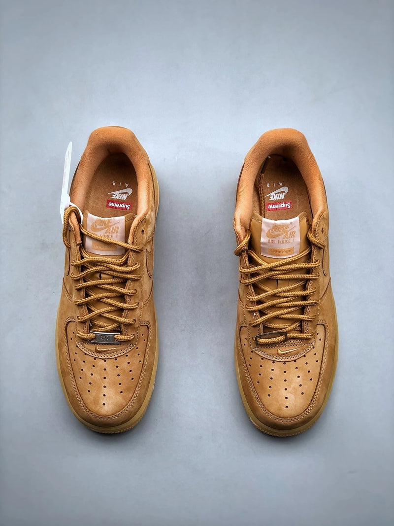 Supreme X Air Force 1 Low Wheat Flax