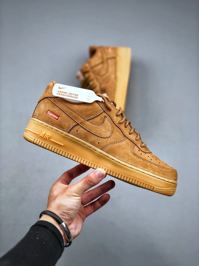 Supreme X Air Force 1 Low Wheat Flax