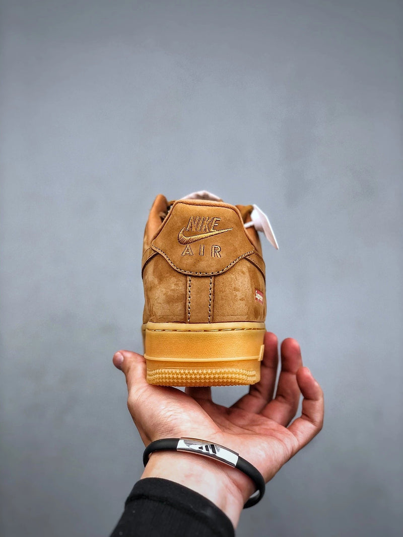 Supreme X Air Force 1 Low Wheat Flax