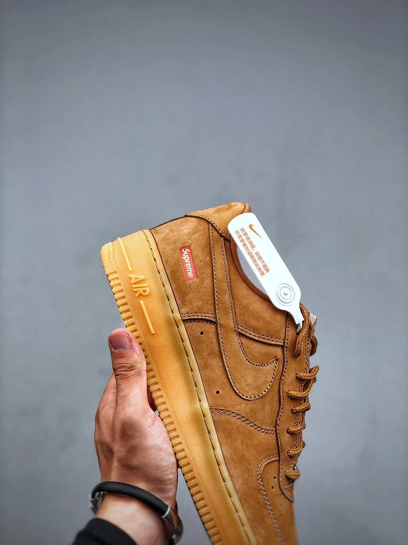 Supreme X Air Force 1 Low Wheat Flax