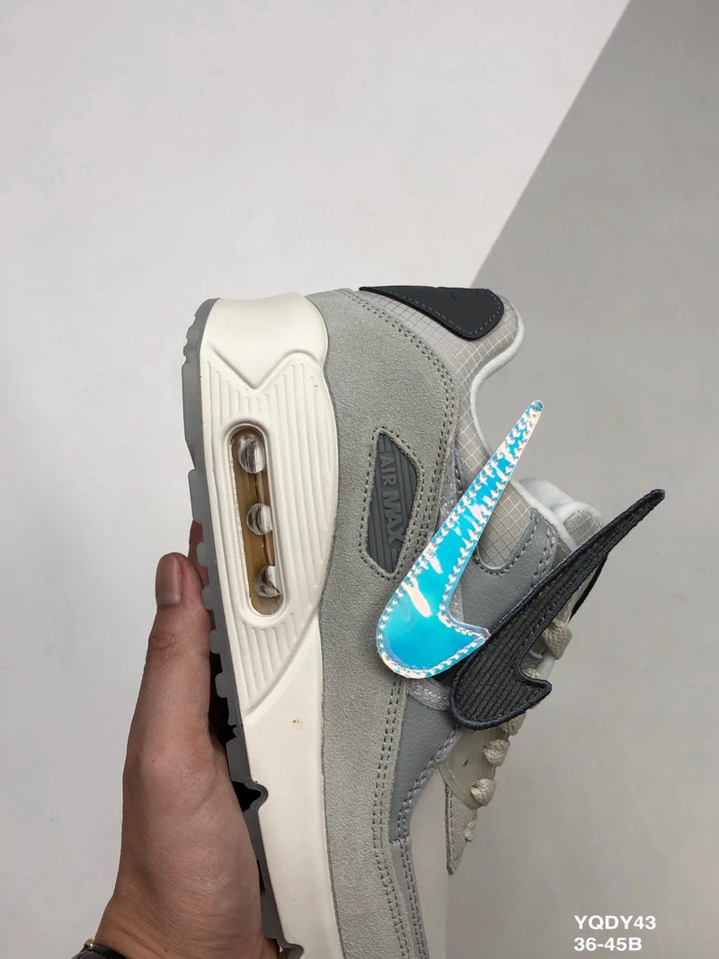 Nike Air Max 90 Cinza Logotipo Removível