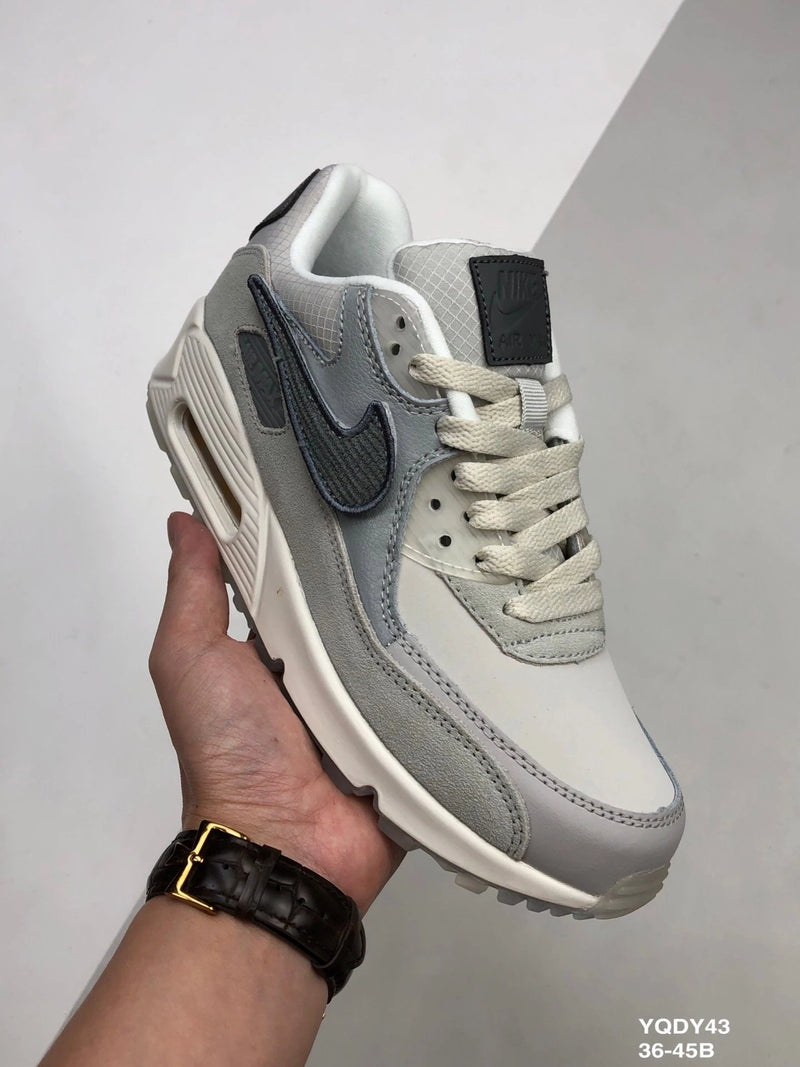 Nike Air Max 90 Cinza Logotipo Removível