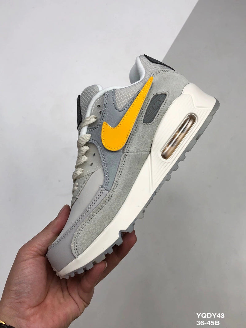 Nike Air Max 90 Cinza Logotipo Removível