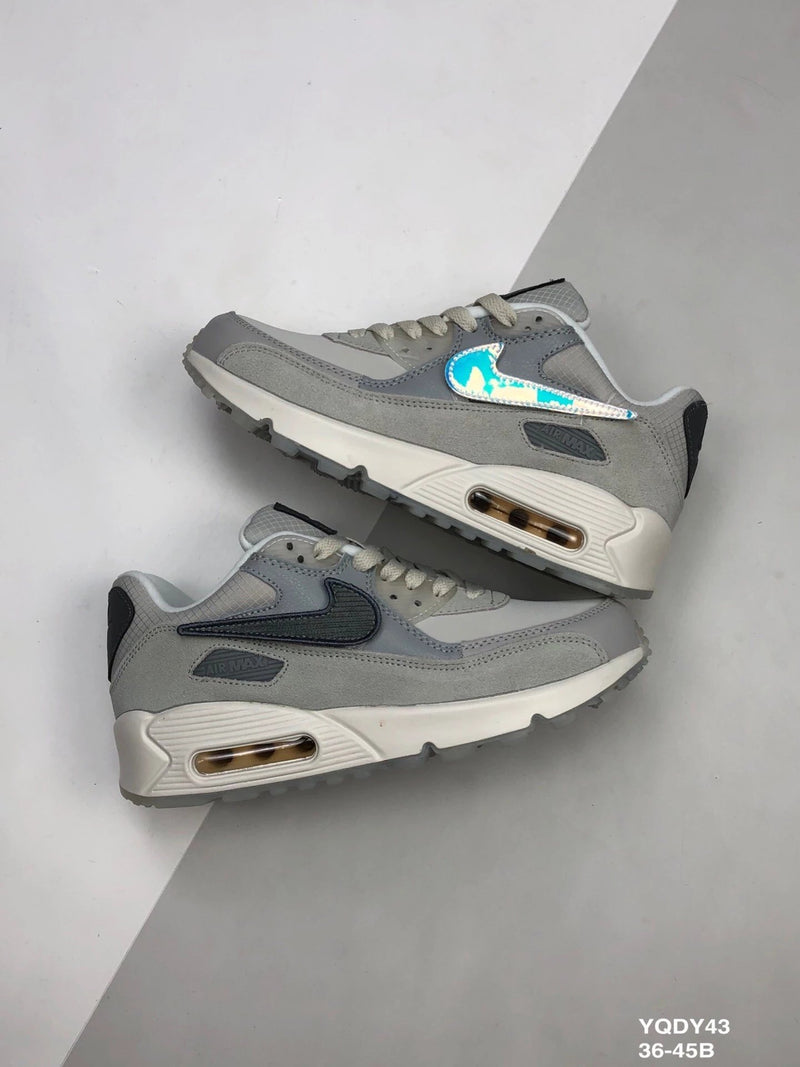 Nike Air Max 90 Cinza Logotipo Removível